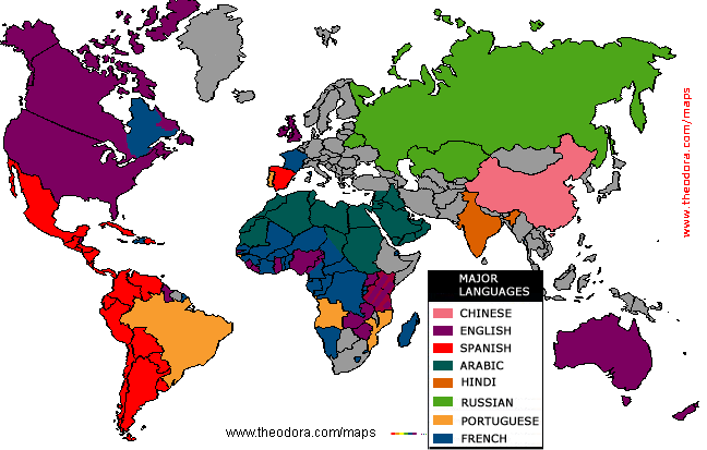 English Speaking Map