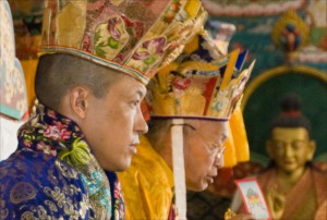 Sakyong Mipham Rinpoche and His Eminence during the enthronements