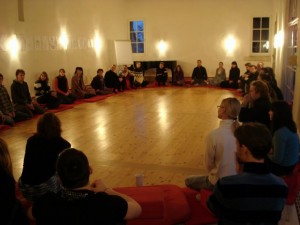 Our closing circle, on New Year's Eve