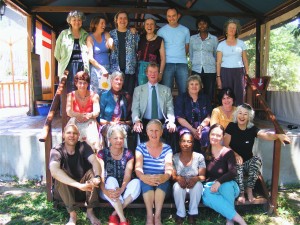 Johann Verster, Hester van der Walt, Lies Hoogendoorn, Trudy Wagenstroom, Mary Anne Botha (coordinator), Gillian Barton. Photo by Diana Simons.