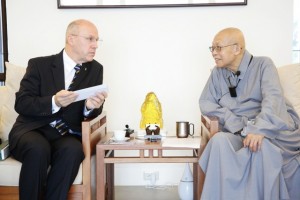 President Richard Reoch with Master Sheng Yen