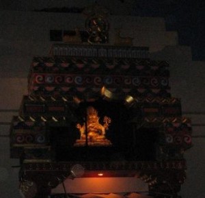 Mahakala at the Great Stupa of Dharmakaya