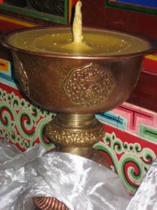 Butter Lamps as Offerings in Tibet