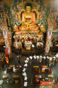 Rice Offerings to Namkha Drime Rinpoche at the Rinchen Terdzo