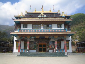 Rigon Tashi Choeling Monastery in Pharping, Nepal