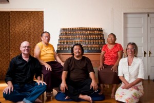 Lama Pegyal, Gyurme Dorje, Lady Konchok, and Allya Canepa.