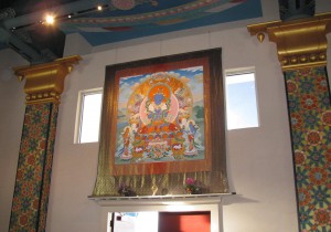 Vajradhara now installed in the Great Stupa of Dharmakaya