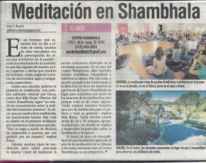 Meditation en Shambhala