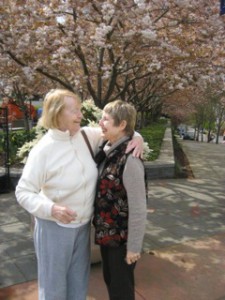 Ann Cason with Joanne, a client of Circles of Care in Portland
