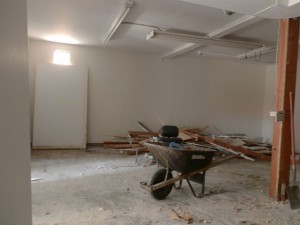 Shrine Room during demolition