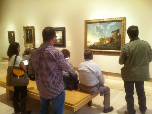 AC class engaged in contemplative viewing at Norton Simon 2