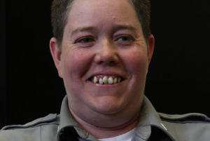 Oregon State Penitentiary Corrections Officer Laura Hinkle underwent mindfulness training at the prison, which has helped her in her work with prisoners and her life. photo courtesy of Beth Nakamura/The Oregonian