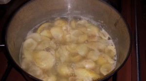 Cooking May Apples for Jelly