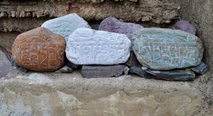 mani stones, ladakh